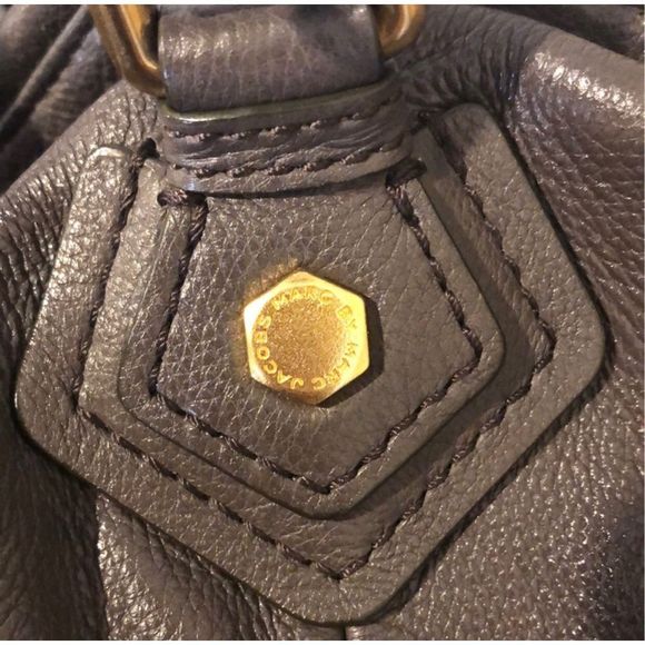 MARC JACOBS Workwear Grey Rolled Top Handles Satchel Crossbody Shoulder Bag - Picture 12 of 16